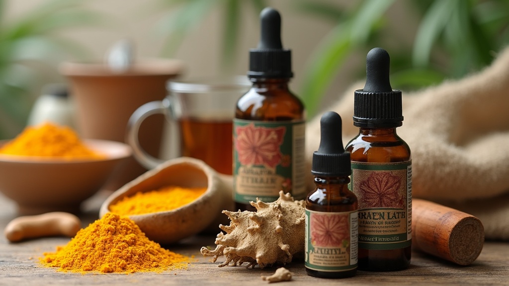 essential oils in bottles